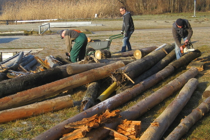 Baufortschritt Stegbau